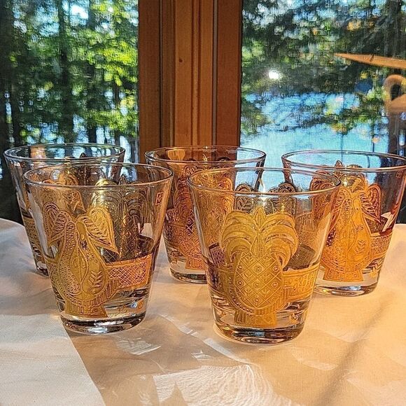 Georges Briard Other - 𝅺MCM Authentic Georges Briard set of 22k gold highball glasses